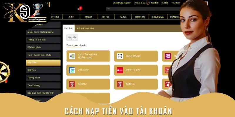 Hướng dẫn nạp tiền trực tuyến chỉ trong 5 bước thực hiện